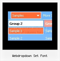 Webdropdown Set Font Dropdown Menus Tutorial
