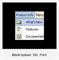 Webdropdown Set Font How To Make A Tabbed Menu