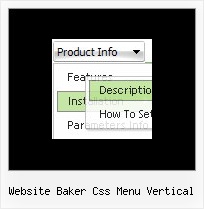 Website Baker Css Menu Vertical Javascript Drop Menu Bar