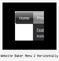 Website Baker Menu 2 Horizontally Folding Drop Down Menu