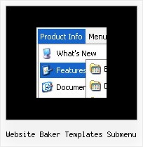 Website Baker Templates Submenu Javascript Dhtml Transparent Window