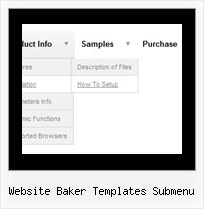 Website Baker Templates Submenu Treemenu