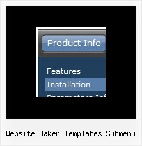 Website Baker Templates Submenu Dhtml Menu Transition Effects