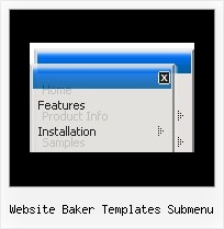 Website Baker Templates Submenu Crossframe Menu In Dhtml