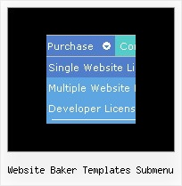 Website Baker Templates Submenu Menu For Your Homepage
