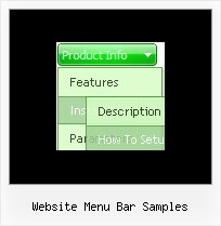 Website Menu Bar Samples Javascript Dropdown With Graphics