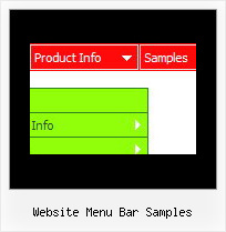 Website Menu Bar Samples Dhtml Samples Vertical Menu