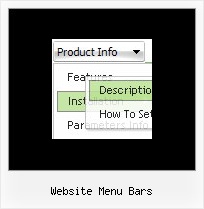 Website Menu Bars Dhtml Cascading Menu