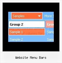 Website Menu Bars Javascript Menue