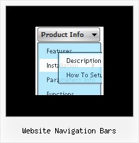 Website Navigation Bars Html Cascade Menu