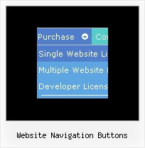Website Navigation Buttons Menu Rollover Dropdown