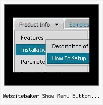 Websitebaker Show Menu Button Image Css Navigation Drop Down Bar