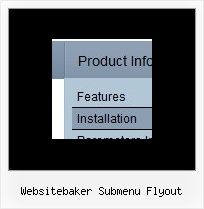 Websitebaker Submenu Flyout Create Drop Down Menus