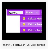 Where Is Menubar On Comicpress Horizontal Menu Submenu