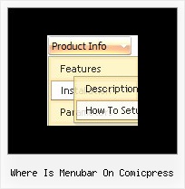 Where Is Menubar On Comicpress Flyout Menus In Html