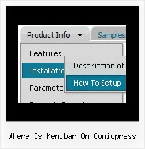 Where Is Menubar On Comicpress Css Menu Popup