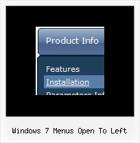 Windows 7 Menus Open To Left Dynamic Menu With Scroll