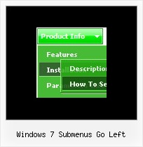 Windows 7 Submenus Go Left Popup Menu Right Click