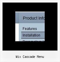Wix Cascade Menu Ejemplos Menu Web