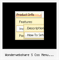 Wonderwebshare S Css Menu Generator Down Menu Vertical