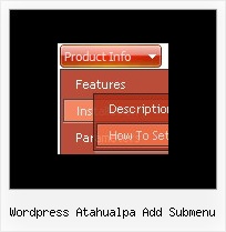 Wordpress Atahualpa Add Submenu Roll Down Menu