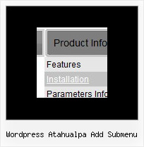 Wordpress Atahualpa Add Submenu Popup Menus In Html