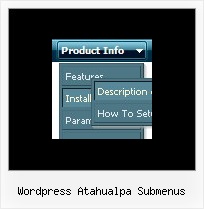 Wordpress Atahualpa Submenus Expanding Horizontal Css Menu