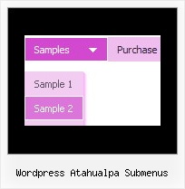 Wordpress Atahualpa Submenus Menu Javascript Vertical