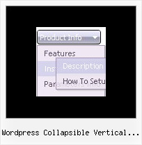 Wordpress Collapsible Vertical Menu Drop Down Menus Using Javascript