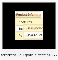 Wordpress Collapsible Vertical Menu Drop Down Over Frame