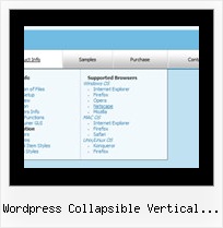 Wordpress Collapsible Vertical Menu Javascript Toolbar