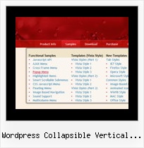 Wordpress Collapsible Vertical Menu Popup Menu Javascript