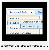 Wordpress Collapsible Vertical Menu Dhtml Popup Animated