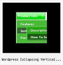 Wordpress Collapsing Vertical Menus Navigation Bar Tabs Javascript