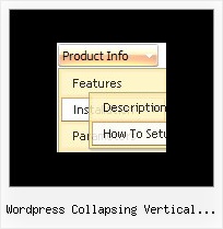 Wordpress Collapsing Vertical Menus Side Frame Navigation Software