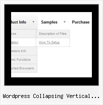 Wordpress Collapsing Vertical Menus Menu Web Sample