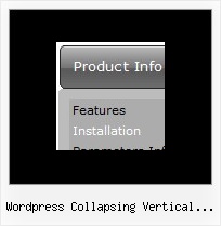 Wordpress Collapsing Vertical Menus Collapsible Menu Mouseover