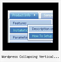 Wordpress Collapsing Vertical Menus Image Rollover Menu