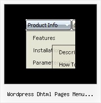 Wordpress Dhtml Pages Menu Subpages Collapsible Menu Mouseover