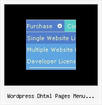 Wordpress Dhtml Pages Menu Subpages Dropdown Menu Templates
