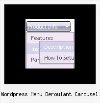Wordpress Menu Deroulant Carousel Collapsible Javascript Menus