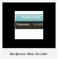 Wordpress Menu Divider Drop Menus In Transparent