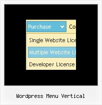 Wordpress Menu Vertical Right Click