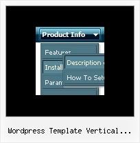 Wordpress Template Vertical Submenu Cascading Menu Css