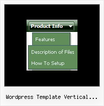 Wordpress Template Vertical Submenu Web Scroll Menu Javascript