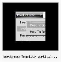 Wordpress Template Vertical Submenu Javascript Menu Drop Down Source Code