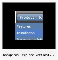 Wordpress Template Vertical Submenu Script Pulldown