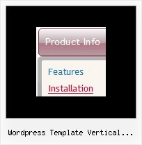 Wordpress Template Vertical Submenu Pop Up Menu Javascript