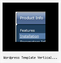 Wordpress Template Vertical Submenu Rollover