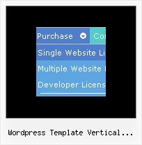 Wordpress Template Vertical Submenu Menu Collapse Javascript